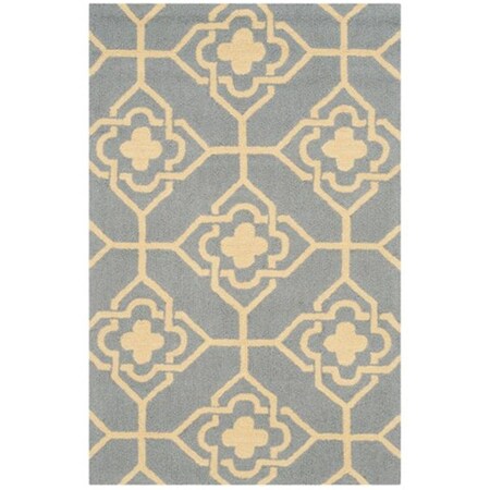 Safavieh Four Seasons Hand Hooked Rectangle Rug- Grey - Gold- 8 x 10 ft. FRS233F-8